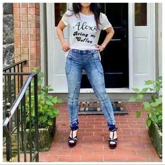 ACD WASH ROCK & ROLL CHIC SKINNY JEANS W/DETAIL - Picture 6 of 7